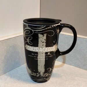 Cypress Courageous Black Ceramic Mug